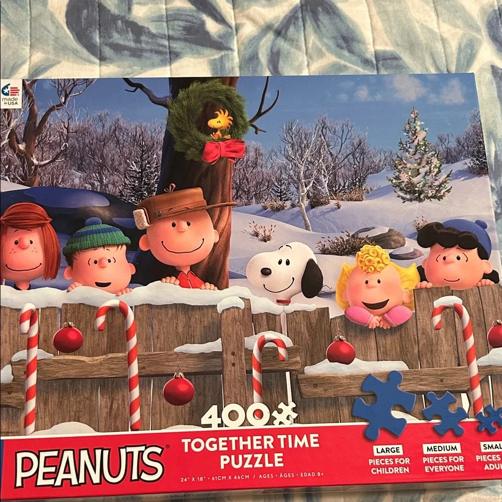 3 Holiday Disney Peanuts Together Time Puzzles 400-piece